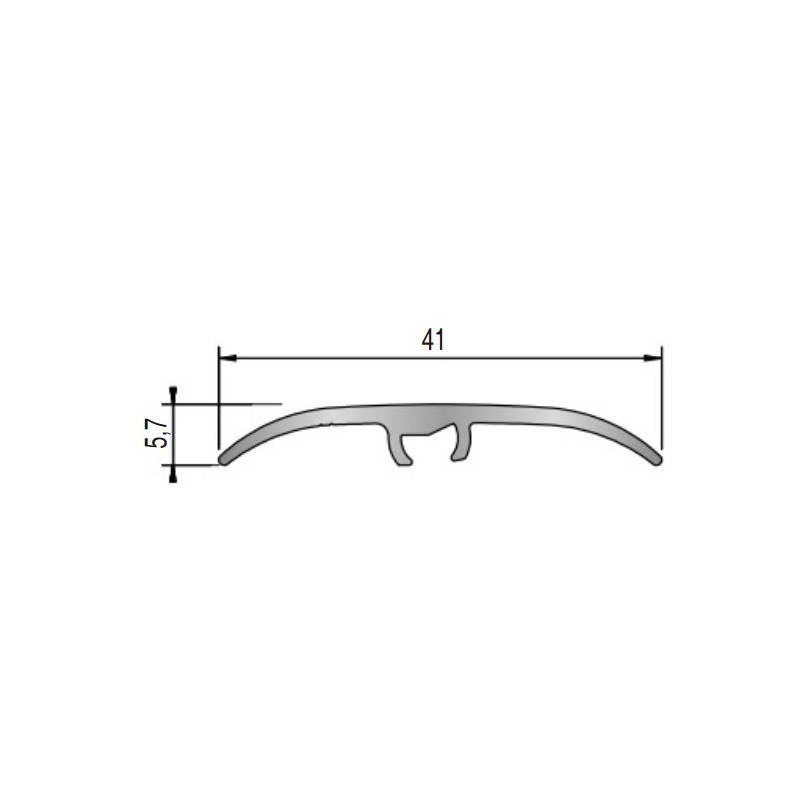 Barre De Seuil Multi Niveaux Or 2 70mx41mm Dinafix DINAC 214809