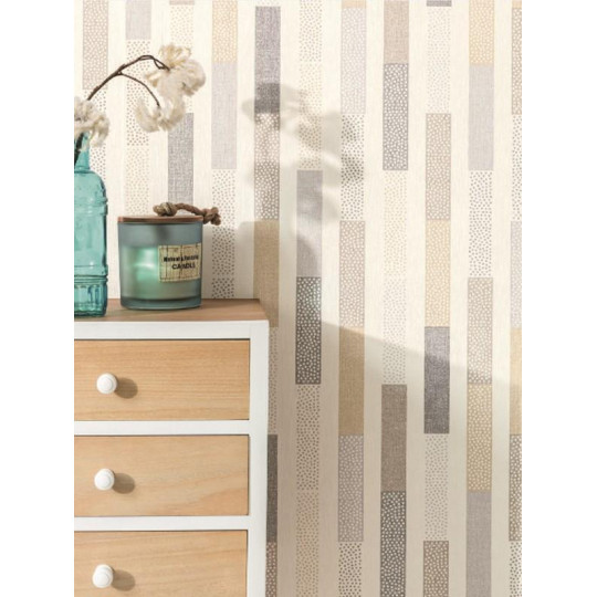 Papier peint Dot beige -...