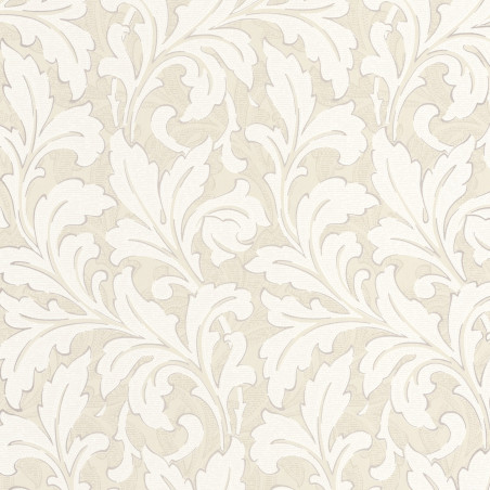 Papier peint intissé Acanthe beige lin - ARTS & CRAFTS - Caselio - ARCR86361107