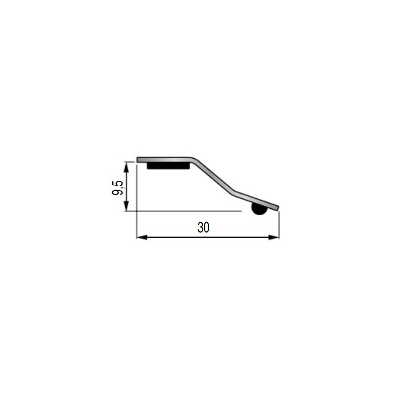 Barre De Seuil Adh Sive Butyle Inox Mx Mmx Mm Dinac