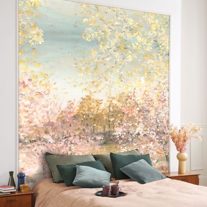 Panoramique intissé Artistic garden rose blush - 300x250cm - WONDERWALLS - Casadeco - WDWS88954207