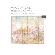 Panoramique intissé Artistic garden rose blush - 300x250cm - WONDERWALLS - Casadeco - WDWS88954207