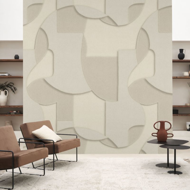 Panoramique intissé Toosoft beige lin - 200X280cm - WONDERWALLS - Casadeco - WDWS89081103