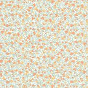 Papier peint Cherry blanc et corail - FLOWER MARKET - Casadeco - FLOM89223333