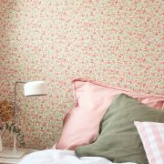 Papier peint Cherry blanc et rose - FLOWER MARKET - Casadeco - FLOM89224303