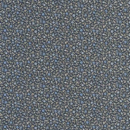 Papier peint Myosotis bleu nuit - FLOWER MARKET - Casadeco - FLOM89236505