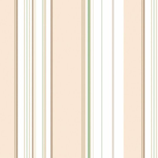 Papier Peint Multi Rayures beige et vert - CUISINE FRAICHEUR - LUTÈCE - G45447