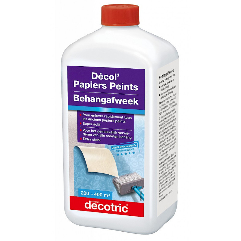 Décolleur concentré pour papier peint et papier à peindre - DECOTRIC