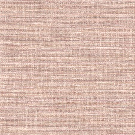 Papier Peint intissé Effet Raffia rose pétrole - HAPPY - LUTÈCE - FD26464