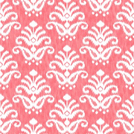 Papier Peint intissé Médaillon Tie and Dye corail - HAPPY - LUTÈCE - FD26330