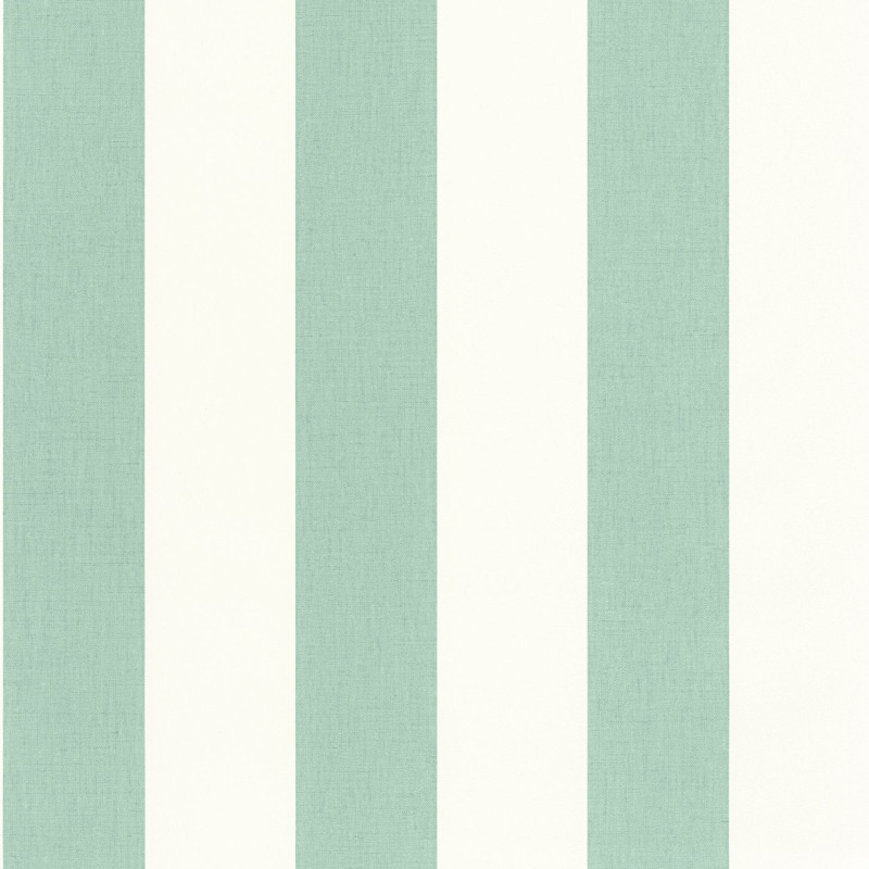 Papier peint vinyle sur intissé Linen Lines vert menthe - Basics - Caselio - BAI104047100