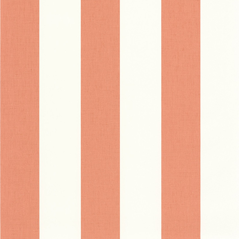 Papier peint vinyle sur intissé Linen Lines corail - Basics - Caselio - BAI104044024