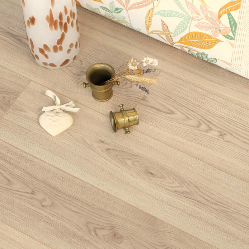 Sol Stratifié - Parquet chêne beige River - 4389 - Elegance - Pergo