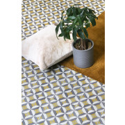 Sol PVC - Winslow 290M - Carrelage jaune et gris - Sonipro - Beauflor - rouleau 3M