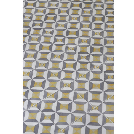 Sol PVC - Winslow 290M - Carrelage jaune et gris - Sonipro - Beauflor - rouleau 3M