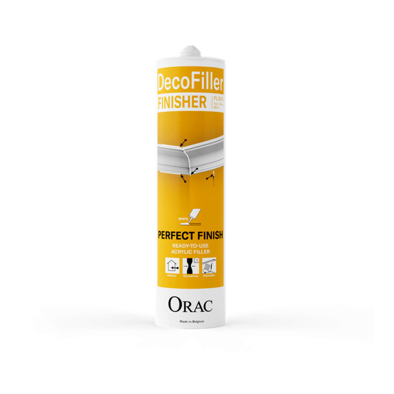 Enduit Decofiller - finition joints et  rectification fissures, trous - 310ml - ORAC DECOR -  FL300