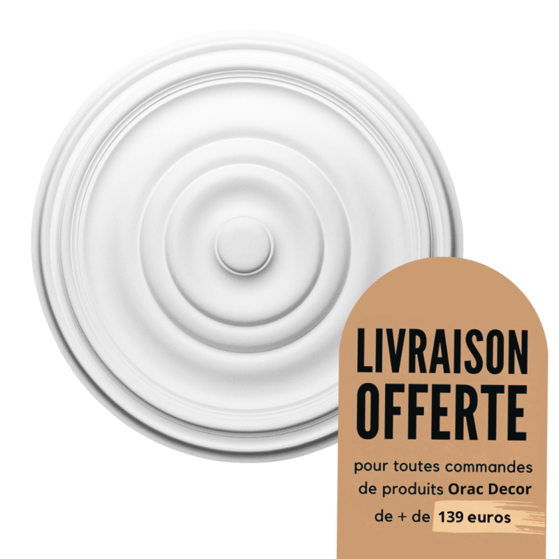 Rosace - Luxxus - moulure décorative Purotouch® - Orac Decor - R09