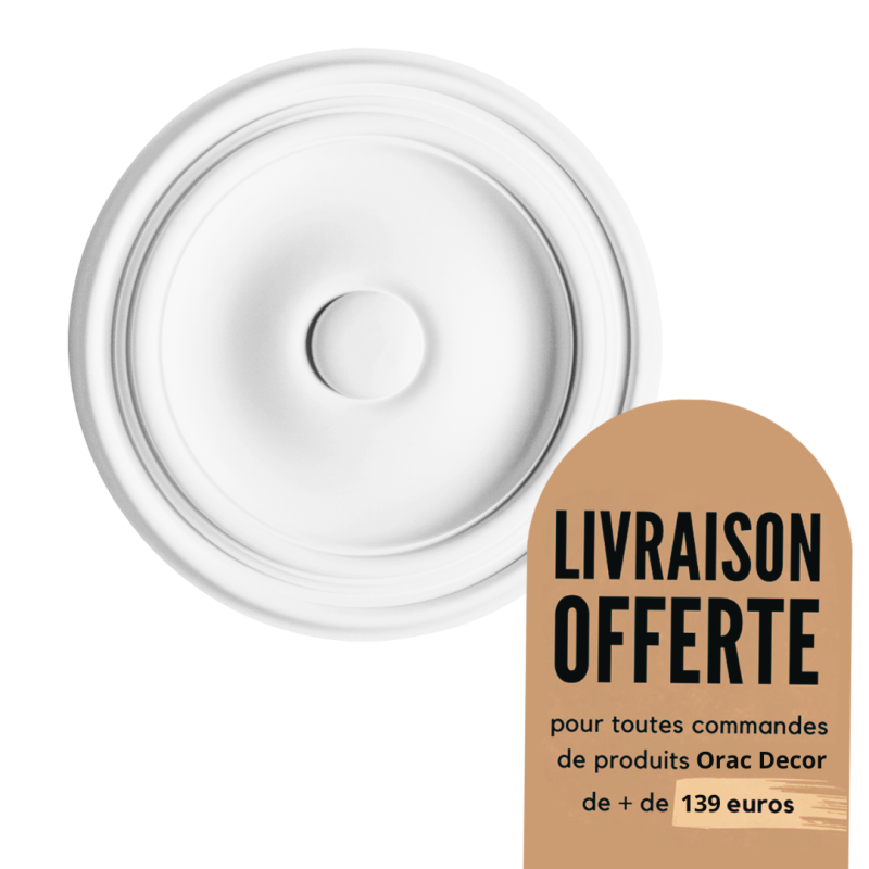 Rosace - Luxxus - moulure décorative Purotouch® - Orac Decor - R07