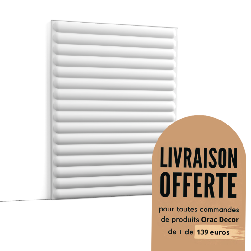 Panneaux muraux 3D - Élément décoratif Purotouch® - Orac Decor - W214 HILL BEAD XL