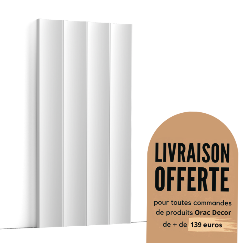 Panneaux muraux 3D - Élément décoratif Purotouch® - Orac Decor - W114 VALLEY XL