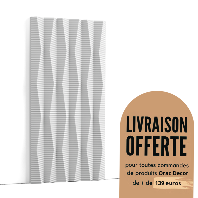 Panneaux muraux 3D - Élément décoratif Purotouch® - Orac Decor - W112 RIDGE