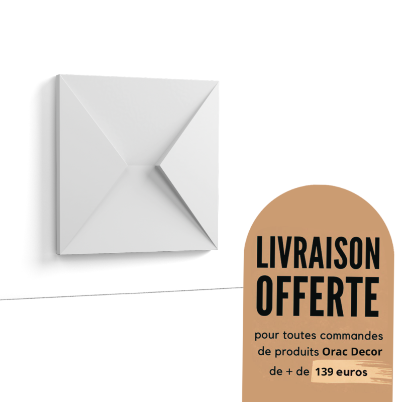 Élément décoratif 3D - Purotouch® - Orac Decor - W106 ENVELOP