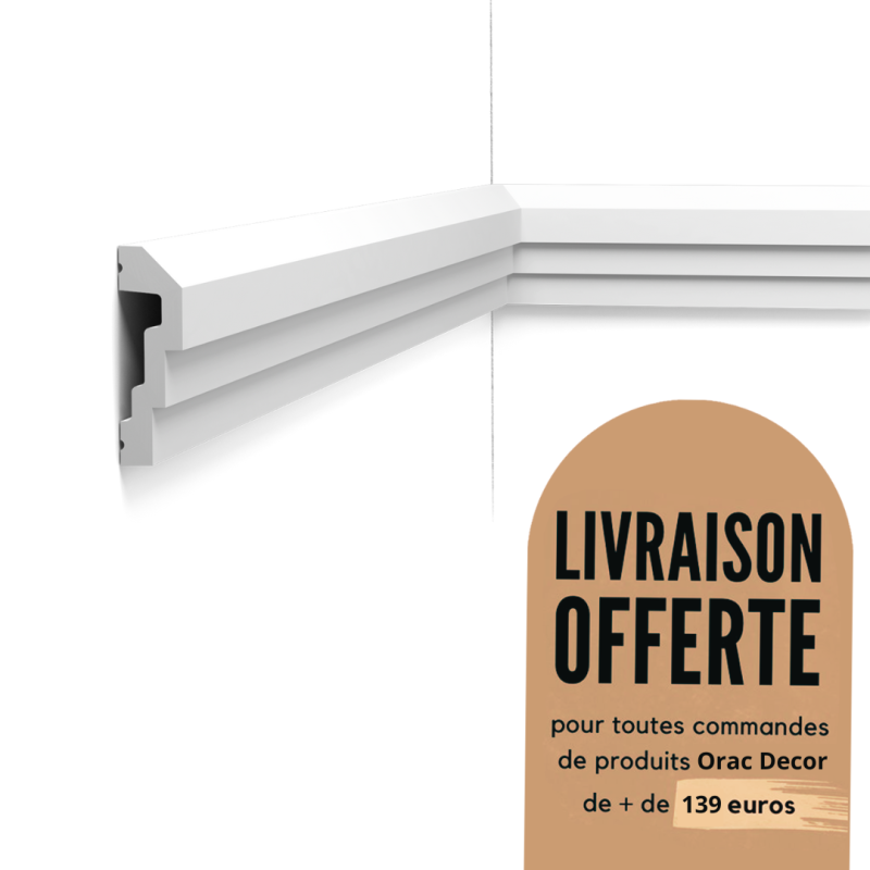 Cimaise murale - moulure décorative Purotouch® - Orac Decor - P7070