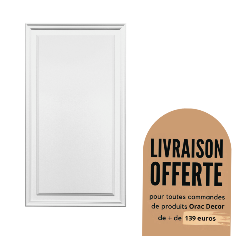 Panneaux muraux 3D - Élément décoratif de porte Duropolymer® - Orac Decor - D507