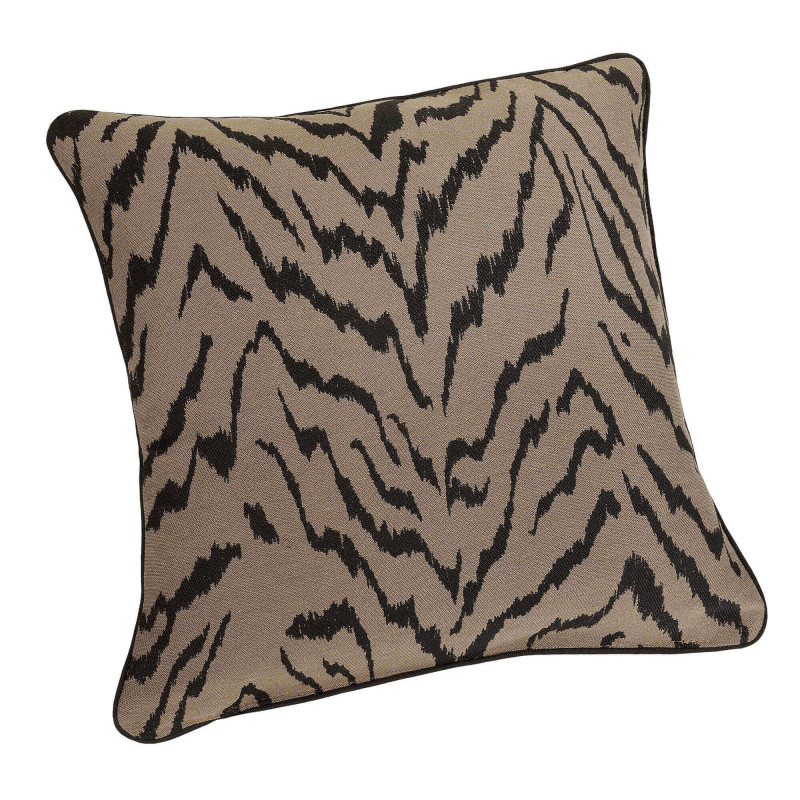 Coussin - Zulu cannelle, beige et noir - 45x45cm - Linder - 448-19-10195-612