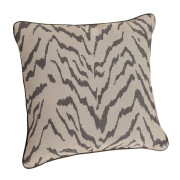 Coussin - Zulu beige chamois et gris chartreux - 45x45cm - Linder - 448-29-10195-612