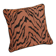 Coussin - Zulu orange fauve et noir - 45x45cm - Linder - 448-69-10195-612