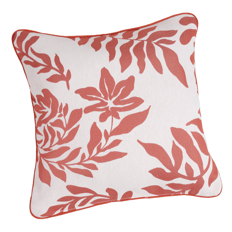 Coussin - Amélie orange terracotta - 45x45cm - Linder - 548-60-10193-612