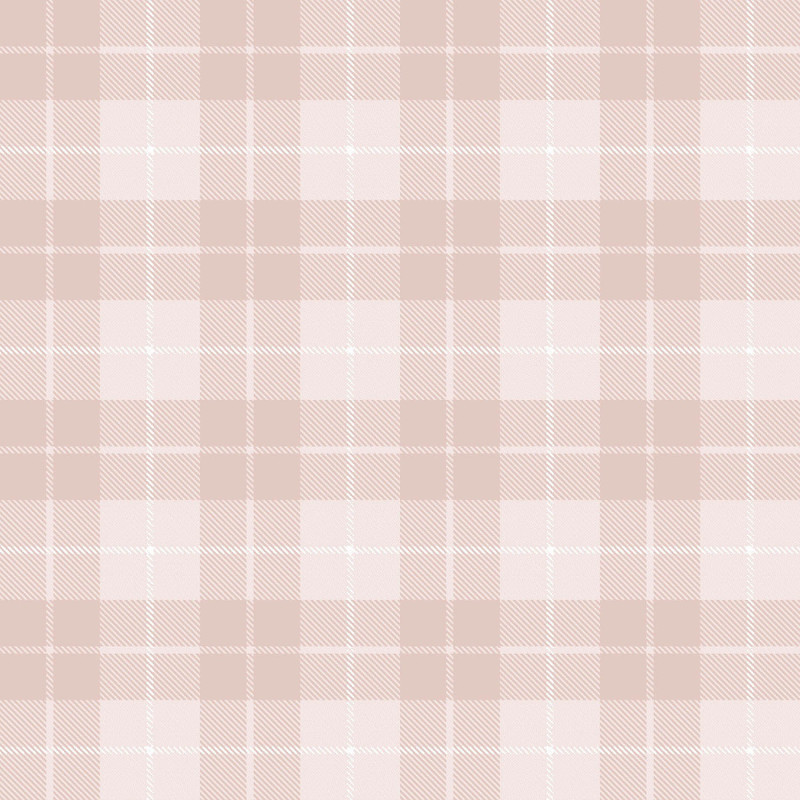 Papier peint intissé Tartan rose - Babyland 2 - Lutèce - 14874