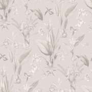 Papier peint intissé Plante Botanique beige - Jardin Secret - Lutèce - G78503