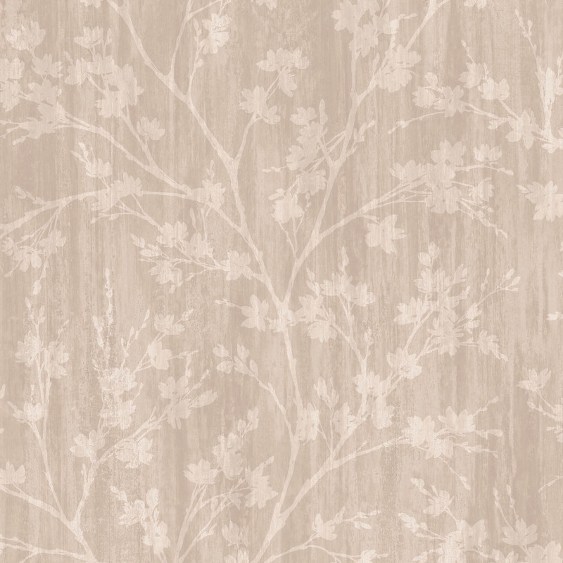 Papier peint intissé Branche taupe - Jardin Secret - Lutèce - G78532