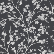 Papier peint intissé Branche noir - Jardin Secret - Lutèce - G78531