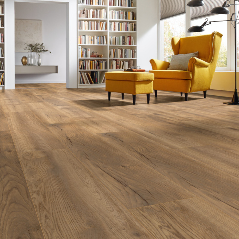 Sol stratifié - parquet Chêne Petterson nature - D4764 - Exquisit PLUS - KRONOTEX