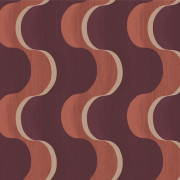 Papier peint intissé Flow Russet terracotta - Rhapsody - Masureel - RHA104