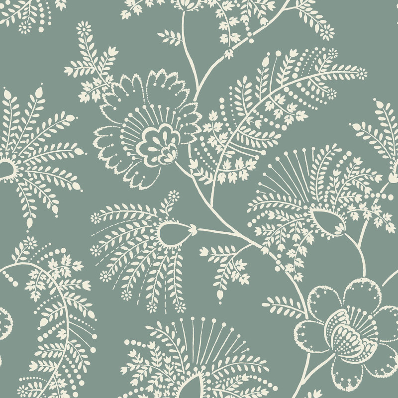 Papier peint intissé Maeve Floral vert - Délicatesse - Lutèce - FD26824