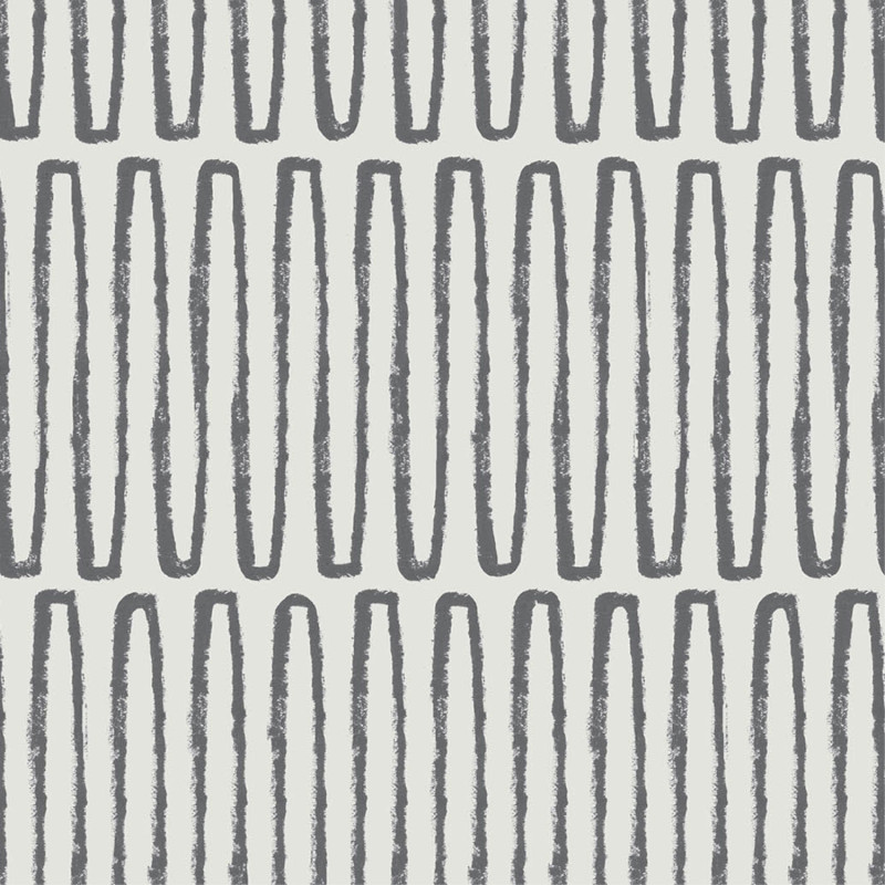 Papier peint intissé Lars zig zag gris poivre - Délicatesse - Lutèce - FD26501