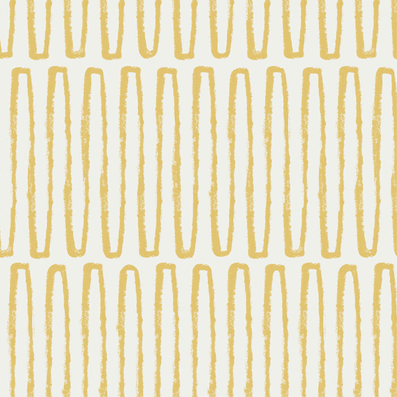 Papier peint intissé Lars zig zag jaune ocre - Délicatesse - Lutèce - FD26500