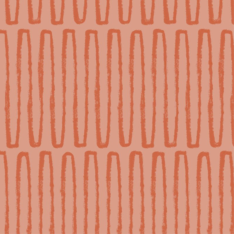 Papier peint intissé Lars zig zag corail - Délicatesse - Lutèce - FD26503