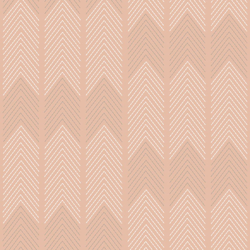 Papier peint intissé Nyle rayure chevron rose poudré - Délicatesse - Lutèce - FD26528