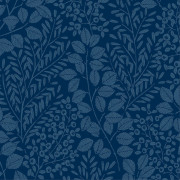 Papier peint intissé Elin empreinte végétal bleu outremer - Délicatesse - Lutèce - FD26517