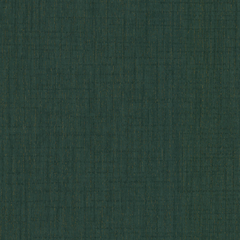 Papier peint vinyle sur intissé Uni Tweed vert émeraude - Utopie - Lutèce - 51244114