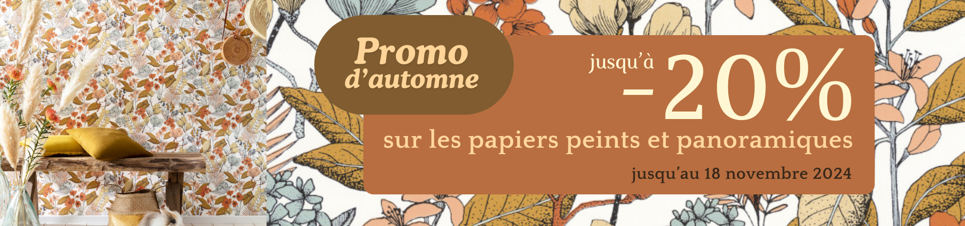 Promo d'Automne, jusqu'à 20% de réduction sur les papiers peints et panoramiques de vos marques préférées - 4