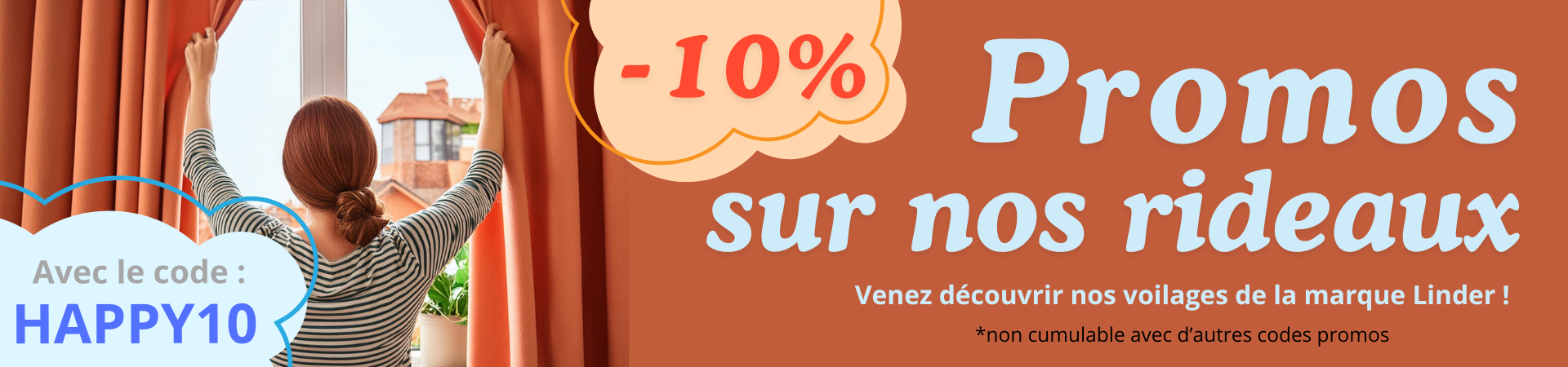 -10% sur les rideaux avec le code HAPPY10