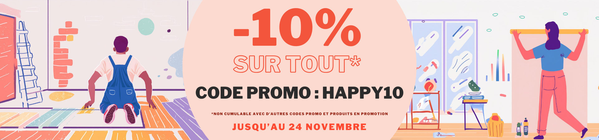 -10% sur TOUT avec le code HAPPY10